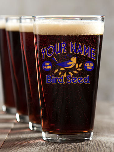 Bird Seed : Pint Glasses - Color Printed