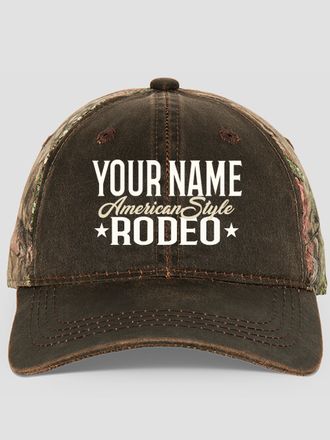 Rodeo : Embroidered 2-Tone Camo Hats