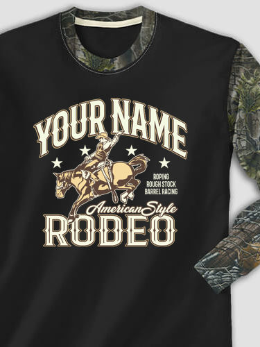 Rodeo : Printed 2-Tone Camo Long Sleeves