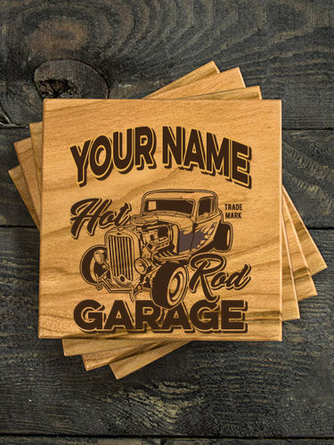 Hot Rod Garage : Coasters - Engraved