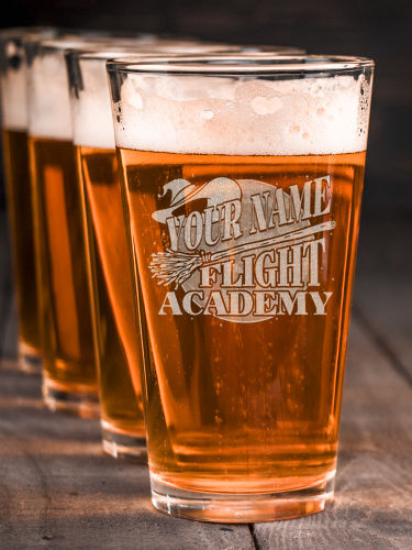 Flight Academy : Pint Glasses - Engraved