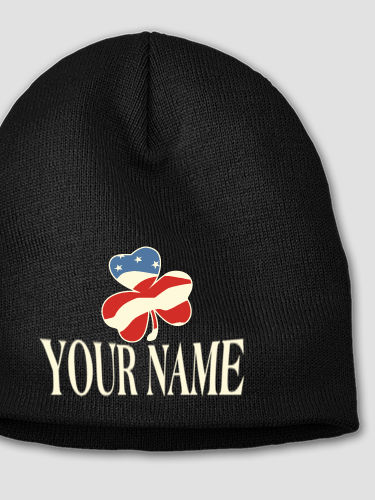 Shamrock Flag : Embroidered Beanies