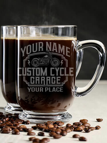 Custom Cycle Garage : Coffee Mugs - Engraved