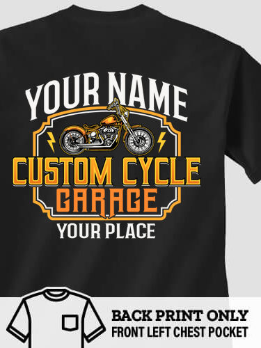 Custom Cycle Garage : Printed Pocket T-Shirts