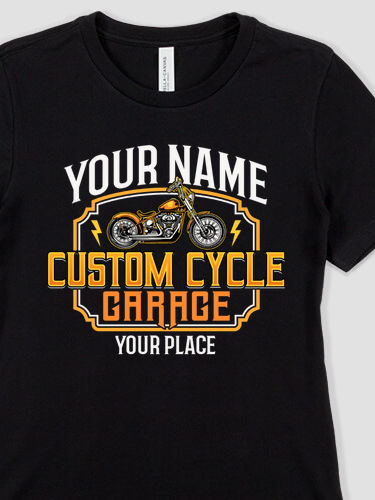 Custom Cycle Garage : Premium Ladies T-Shirts