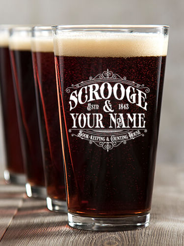 Scrooge : Pint Glasses - Color Printed