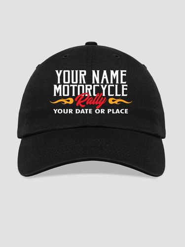Motorcycle Rally : Embroidered Baseball Hats