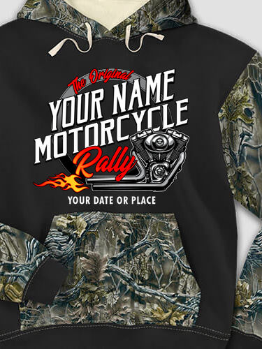Motorcycle Rally : Printed 2-Tone Camo Hoodies