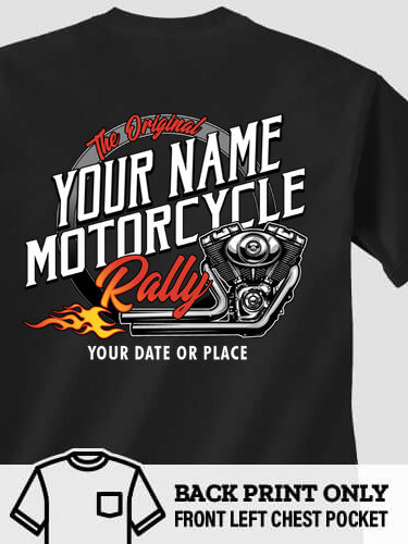 Motorcycle Rally : Printed Pocket T-Shirts