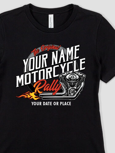 Motorcycle Rally : Premium Ladies T-Shirts