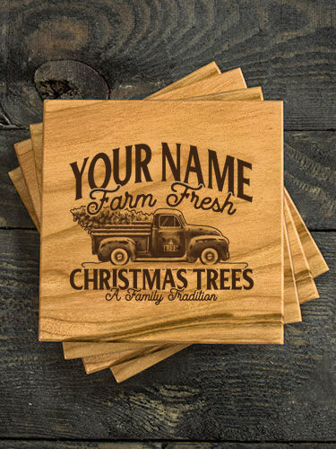 Christmas Tree Farm : Coasters - Engraved