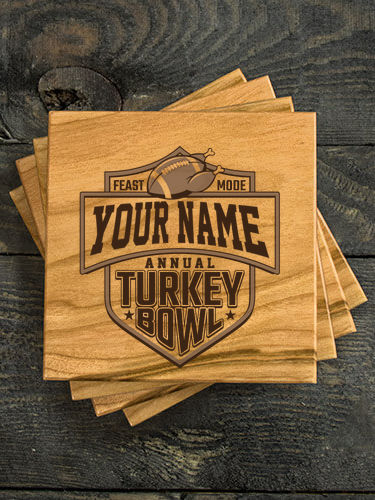 Turkey Bowl : Coasters - Engraved