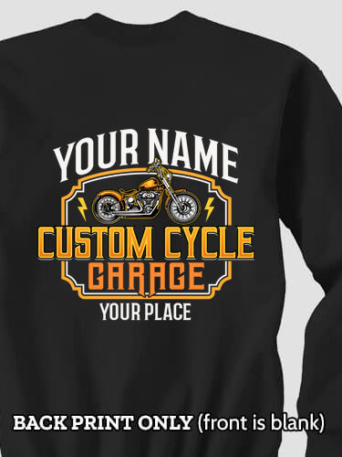 Custom Cycle Garage BP : Printed Sweatshirts