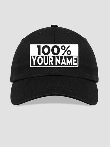 100 Percent : Embroidered Baseball Hats
