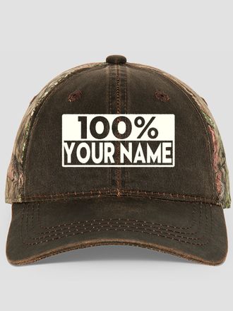 100 Percent : Embroidered 2-Tone Camo Hats