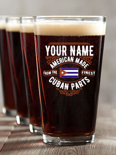 Cuban Parts : Pint Glasses - Color Printed