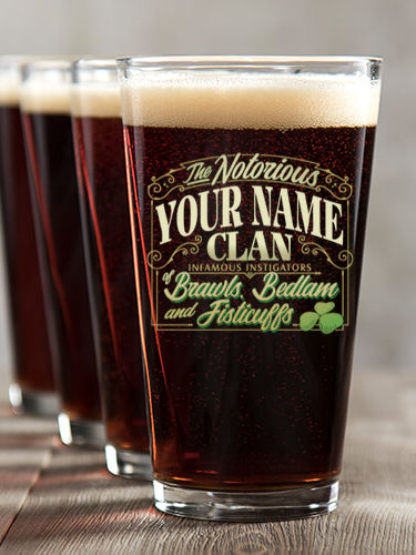 Notorious Clan : Pint Glasses - Color Printed
