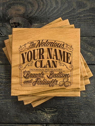 Notorious Clan : Coasters - Engraved