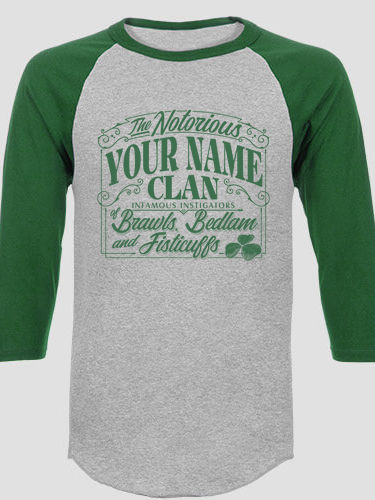 Notorious Clan : Printed Raglan Shirts