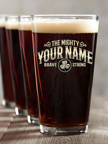 Mighty : Pint Glasses - Color Printed