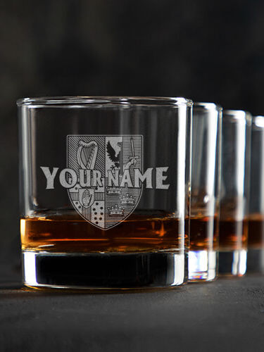 Irish Provinces : Rocks Glasses - Engraved