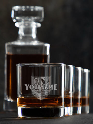 Irish Provinces : Decanter Rocks Glass Gift Sets - Engraved