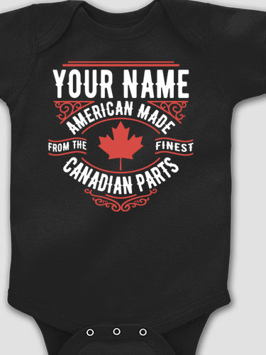 Canadian Parts : Printed Baby Bodysuits
