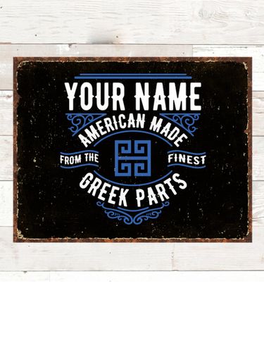 Greek Parts : Tin Signs