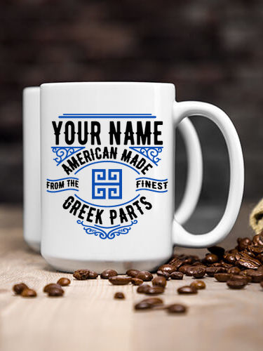 Greek Parts : Ceramic Coffee Mugs