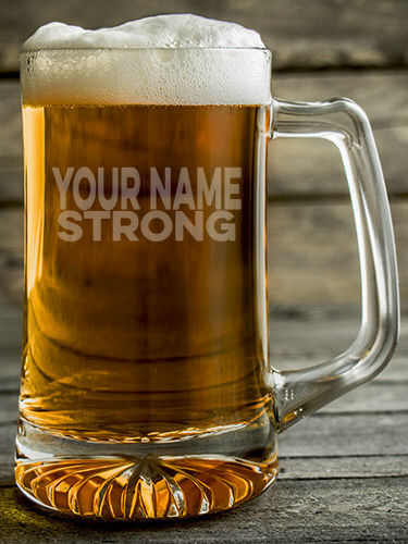 Strong : Beer Mugs - Engraved