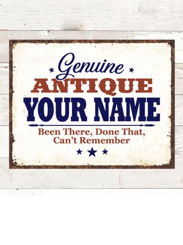 Genuine Antique : Tin Signs