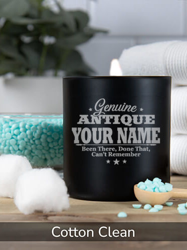 Genuine Antique : 11oz. Engraved Scented Candles
