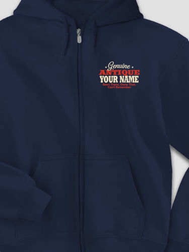 Genuine Antique : Embroidered Zip Hoodies