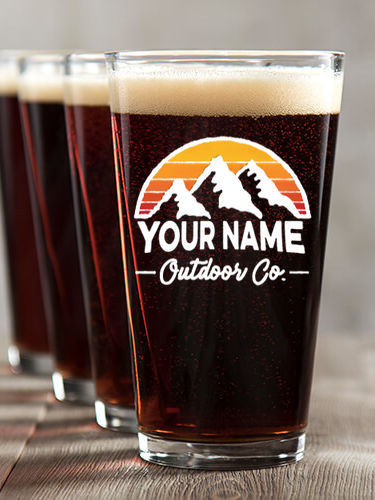 Outdoor Company : Pint Glasses - Color Printed