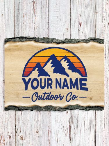 Outdoor Company : Faux Sliced Log Plaque