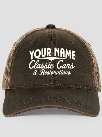Classic Cars BP : Embroidered 2-Tone Camo Hats