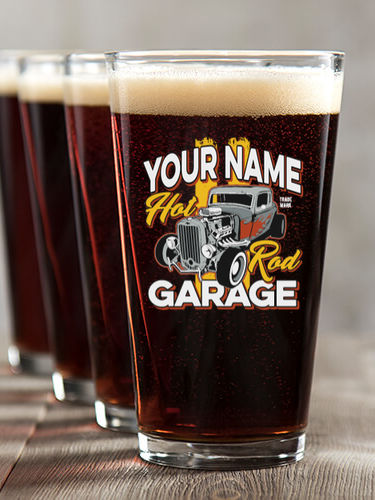 Hot Rod Garage BP : Pint Glasses - Color Printed