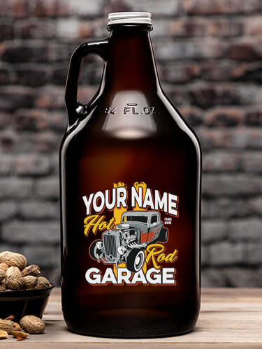 Hot Rod Garage BP : Beer Growlers - Color Printed