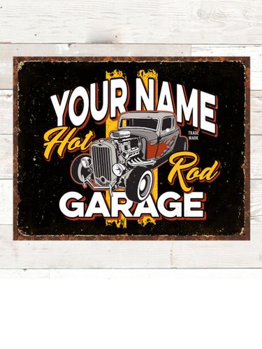 Hot Rod Garage BP : Tin Signs