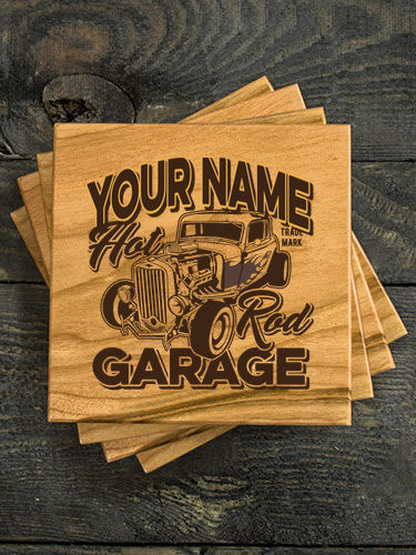 Hot Rod Garage BP : Coasters - Engraved