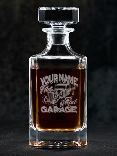 Hot Rod Garage BP : Whiskey Decanter - Engraved