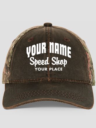 Speed Shop BP : Embroidered 2-Tone Camo Hats