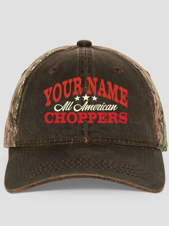 All American Choppers : Embroidered 2-Tone Camo Hats