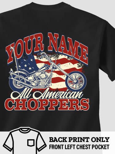 All American Choppers : Printed Pocket T-Shirts