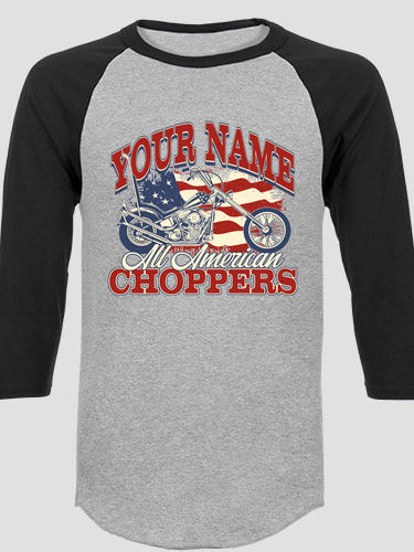 All American Choppers : Printed Raglan Shirts