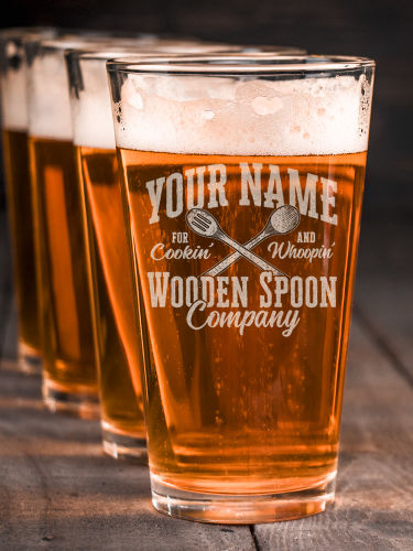 Wooden Spoon Company : Pint Glasses - Engraved