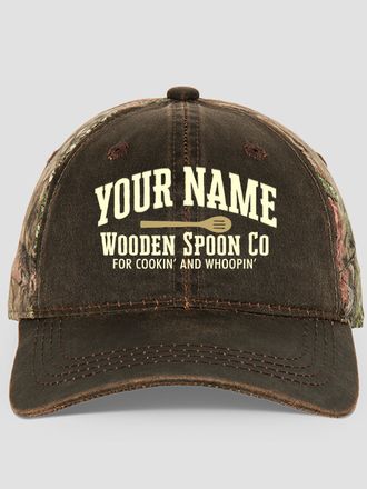 Wooden Spoon Company : Embroidered 2-Tone Camo Hats