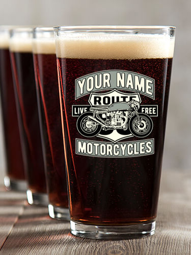 Motorcycles : Pint Glasses - Color Printed