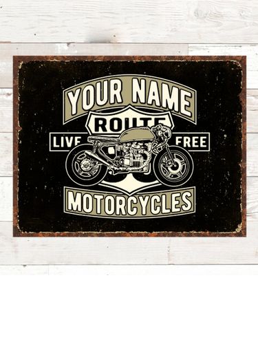 Motorcycles : Tin Signs