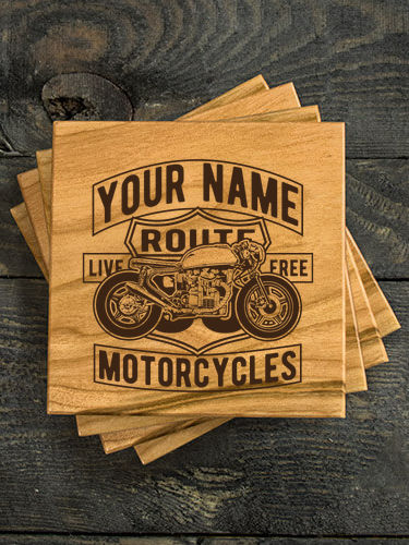 Motorcycles : Coasters - Engraved